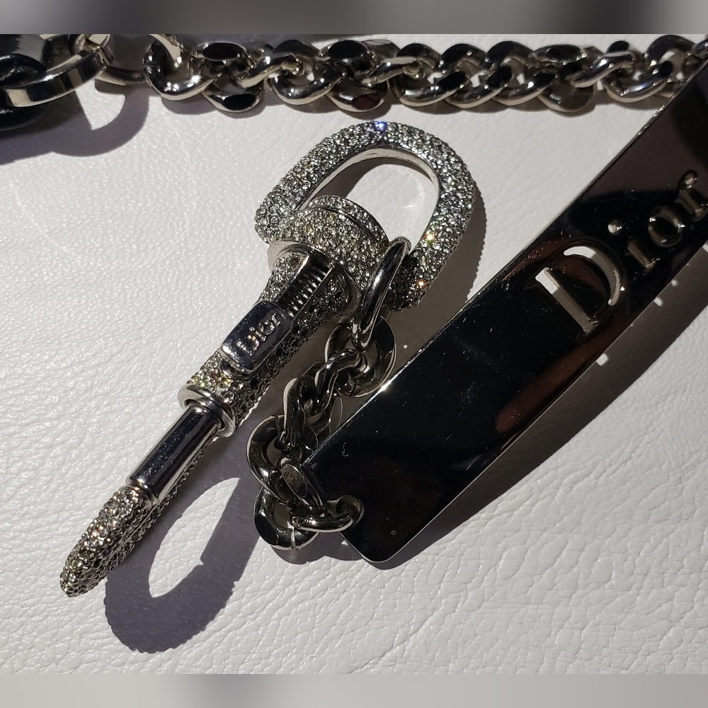 Christian Dior by Galliano Hardcore Mousqueton Chain Belt Noir 85 w/ Box (2004) - Picture 12 of 17